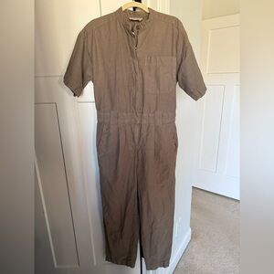 Everlane Jumpsuit Short Sleeve Brown